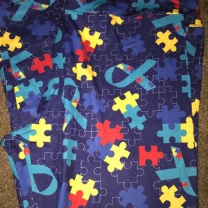 Autism Awareness Puzzle Leggings- OS
